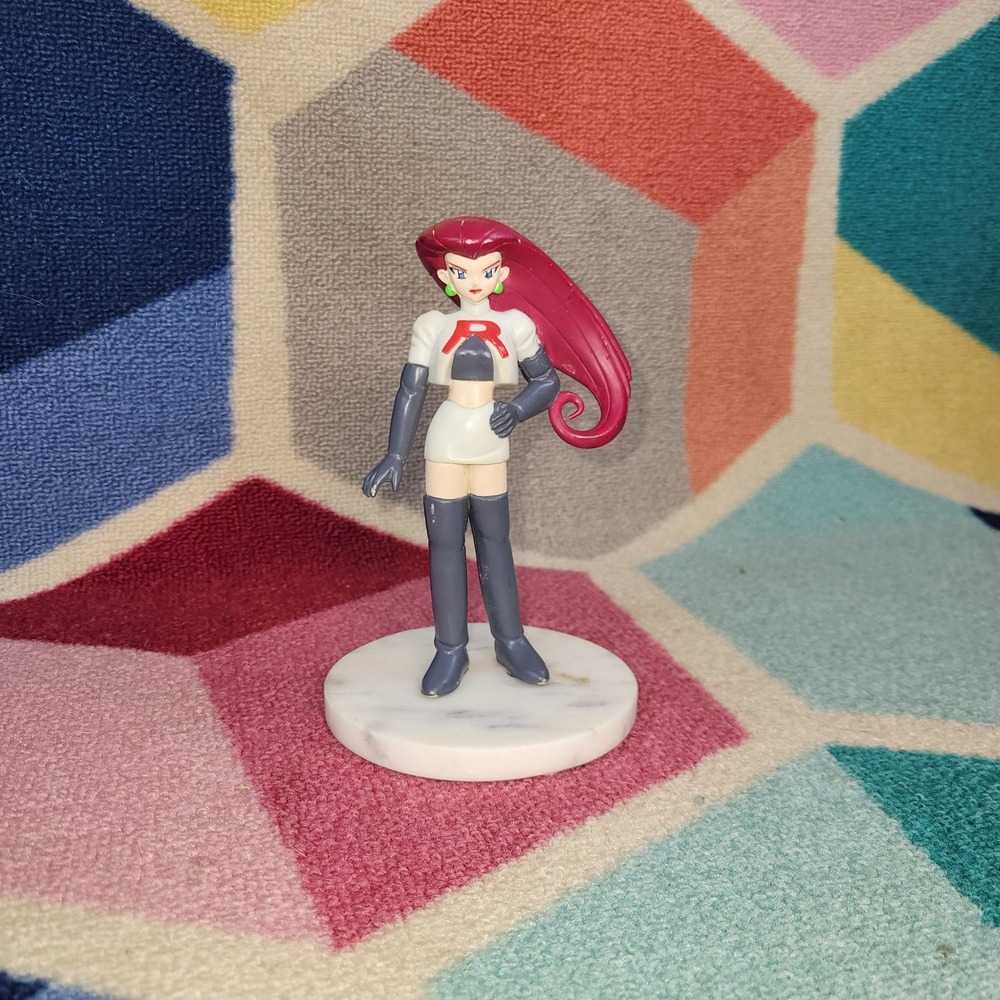 Vintage 1998 Tomy Pokemon Jessie Team Rocket Figure Base Not included